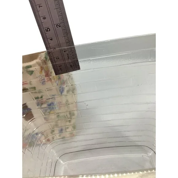 LONGABERGER HOMESTEAD Lined Tote Bag Ivory Color Floral With Embroidered Pocket - Picture 5 of 14